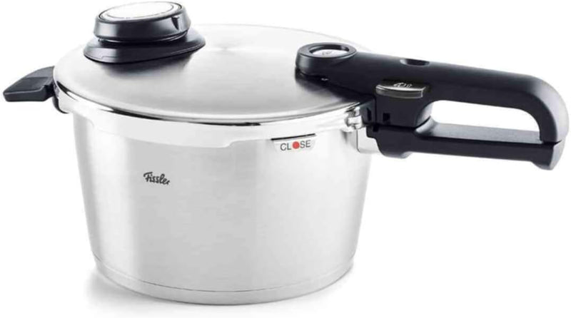 Fissler Vitavit Premium Pressure Cooker (4.5 L. Diameter 22 cm) Stainless Steel Pressure Cooker. 4 Cooking Levels. Includes Insert - Made in Germany. Induction