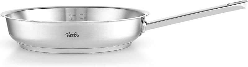 Fissler Original Profi Collection Stainless Steel Frying Pan Diameter 28 cm with Inner Scale Novogrill Frying Surface Induction
