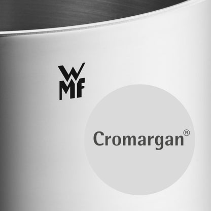 WMF Quality One Topfset Induktion 6-teilig. Kochtopf Set mit Glasdeckel. Cromargan Edelstahl poliert. Induktions Töpfe Set unbeschichtet. Dampföffnung