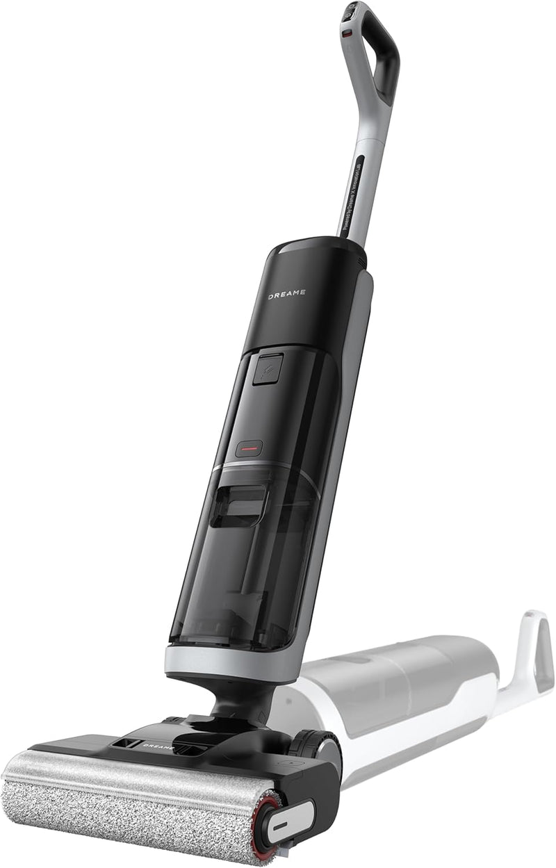 dreame H14 Pro Nass- und Trockensauger. 180° Lie-Flat. 60 °C Bürstenpflege. 5-min Trocknung. automatische Lösungsmittelverteilung. App-Steuerung. Doppelrotationsbürste. 18.000Pa Saugkraft. Doppelkante