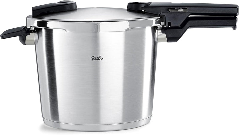 Fissler Vitaquick Premium/Schnellkochtopf (6 L. Ø 22 cm) Edelstahl-Dampfkochtopf. 2-Garstufen. Made in Germany - Induktion