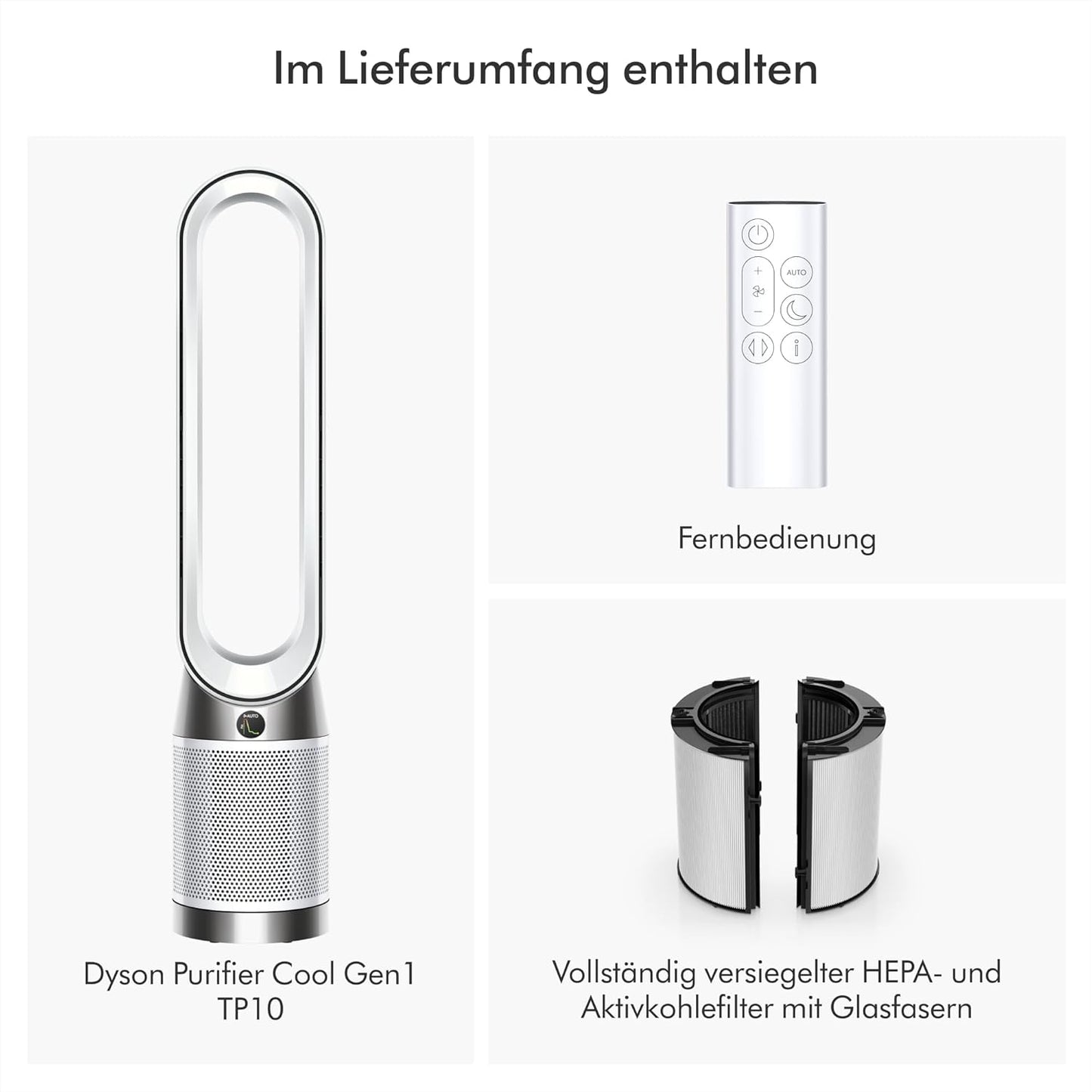 Dyson Purifier Cool Gen1 TP10 Air Purifier (White)